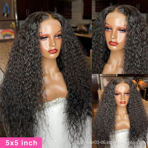 13x6 Human Hair Loose Deep Wave Transparent Frontal Wig Loose Deep Wave Lace Front Wigs Ombre Loose Deep Wave Wig